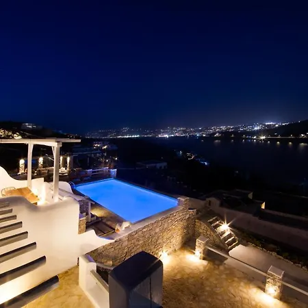 Villa Mykonos-ornos -vilas Angel Alice Demi -pool Holidays With View *